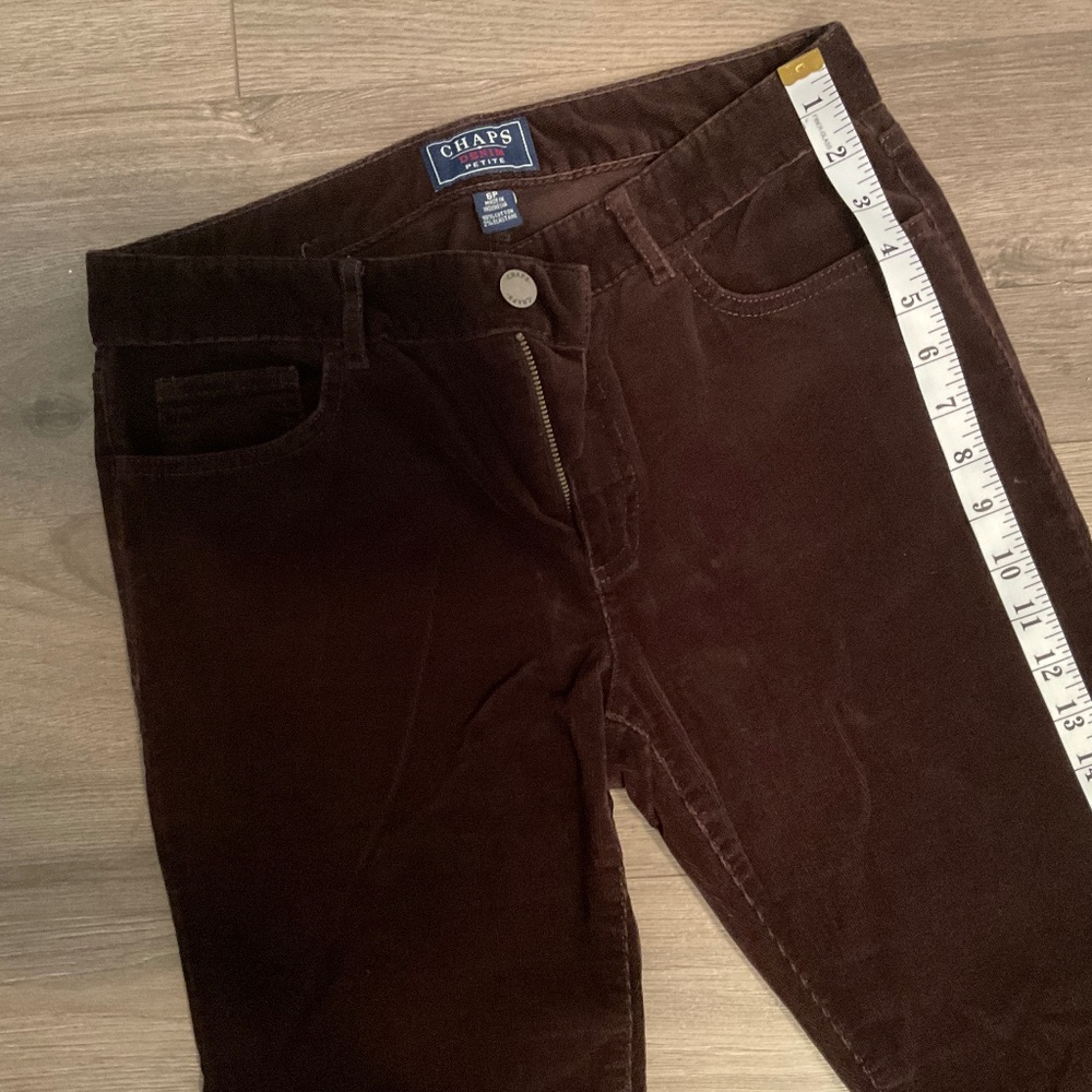 Brown Corduroy Slightly Flared Pants